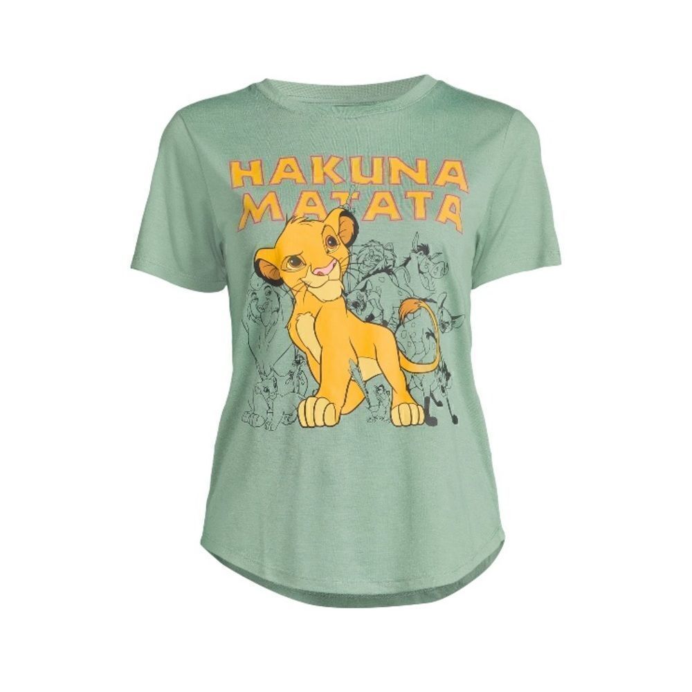 Women’s Graphic Lion King Hakuna Matata Short Sleeve T-Shirt Size XXL 19